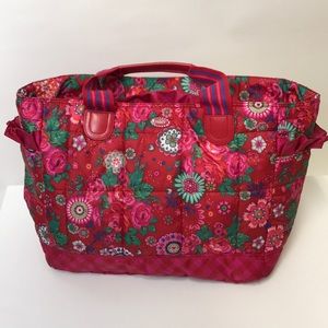 Oilily Floral Print Large Soft-Side Tote
